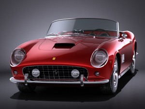Ferrari 250GT California Spyder 1958 vray 3D Model