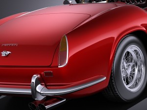 Ferrari 250GT California Spyder 1958 vray 3D Model