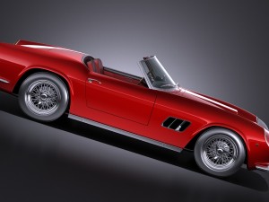 Ferrari 250GT California Spyder 1958 vray 3D Model