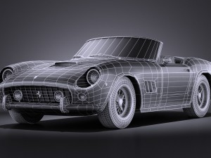 Ferrari 250GT California Spyder 1958 vray 3D Model