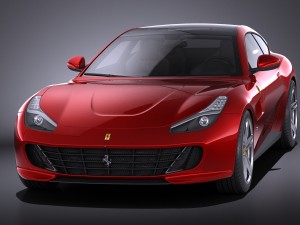 Ferrari GTC4 Lusso 2017 vray 3D 模型