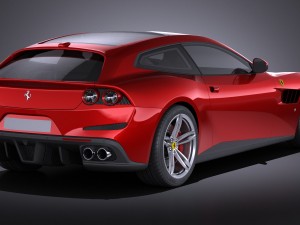 Ferrari GTC4 Lusso 2017 vray 3D 模型