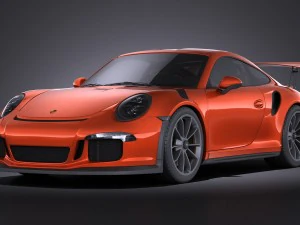 Porsche 911 GT3RS 2016 vray 3D Model
