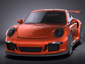 Porsche 911 GT3RS 2016 vray 3D 모델