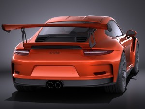 Porsche 911 GT3RS 2016 vray 3D 모델