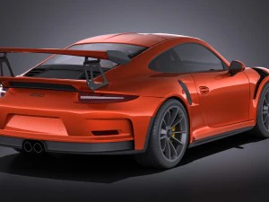 Porsche 911 GT3RS 2016 vray 3D Model