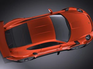 Porsche 911 GT3RS 2016 vray 3D Model