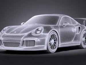 Porsche 911 GT3RS 2016 vray 3D Model