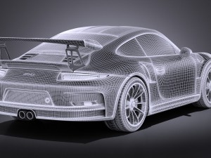 Porsche 911 GT3RS 2016 vray 3D 모델