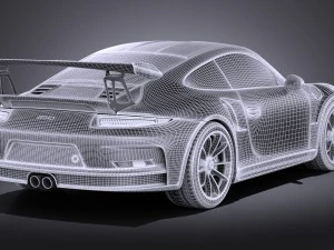 Porsche 911 GT3RS 2016 vray 3D Model