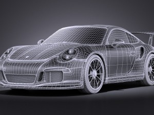 Porsche 911 GT3RS 2016 vray 3D 모델