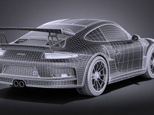 Porsche 911 GT3RS 2016 vray 3D 모델