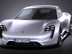 Porsche Mission E Concept 2015 vray Model 3D