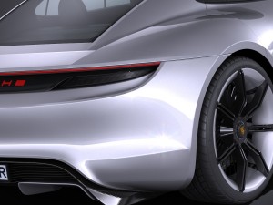 Porsche Mission E Concept 2015 vray Model 3D