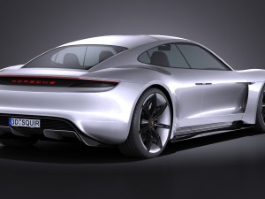 Porsche Mission E Concept 2015 vray Model 3D