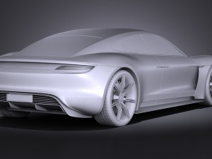 Porsche Mission E Concept 2015 vray Model 3D