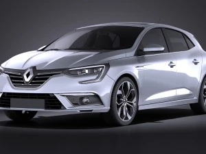 Renault Megane 2016 vray 3D Model