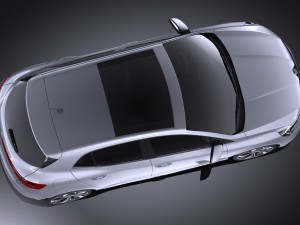 Renault Megane 2016 vray Model 3D