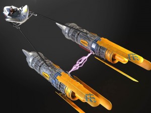 Star Wars Pod Racer with Anakin 3D Модель