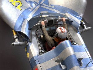 Star Wars Pod Racer with Anakin 3D Модель