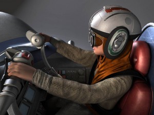 Star Wars Pod Racer with Anakin 3D Модель