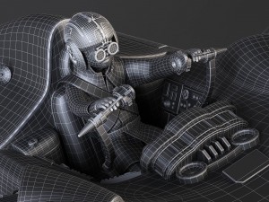 Star Wars Pod Racer with Anakin 3D Модель