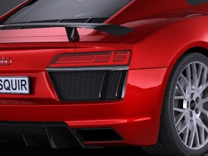 Audi R8 V10 Plus 2016 Lowpoly 3D Model