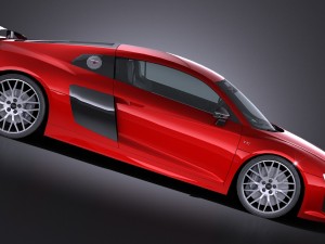 Audi R8 V10 Plus 2016 Lowpoly 3D Model