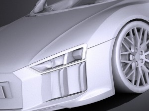 Audi R8 V10 Plus 2016 Lowpoly 3D Model