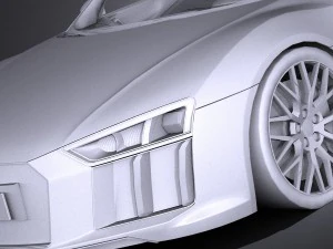 Audi R8 V10 Plus 2016 Lowpoly 3D Model