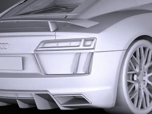 Audi R8 V10 Plus 2016 Lowpoly 3D Model