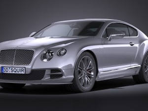 hq lowpoly bentley continental gt speed 2015 3D Model