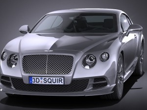 Bentley Continental GT Speed 2015 Lowpoly 3Dモデル