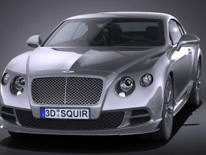 Bentley Continental GT Speed 2015 Lowpoly 3D Model