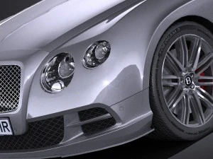 Bentley Continental GT Speed 2015 Lowpoly 3D Model