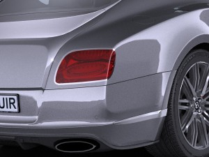 Bentley Continental GT Speed 2015 Lowpoly 3Dモデル