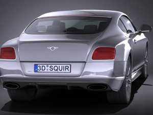 Bentley Continental GT Speed 2015 Lowpoly 3Dモデル