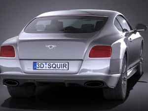 Bentley Continental GT Speed 2015 Lowpoly 3D Model