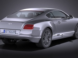 Bentley Continental GT Speed 2015 Lowpoly 3Dモデル
