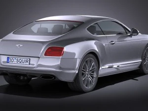 Bentley Continental GT Speed 2015 Lowpoly 3D Model
