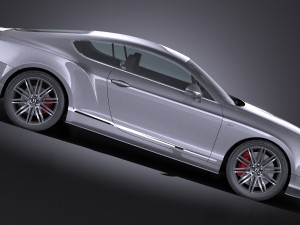 Bentley Continental GT Speed 2015 Lowpoly 3Dモデル