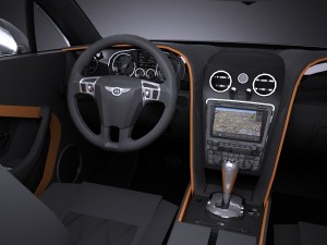 Bentley Continental GT Speed 2015 Lowpoly 3Dモデル