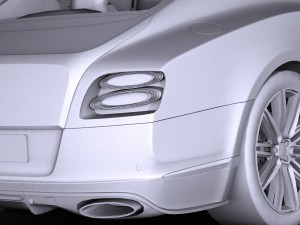 Bentley Continental GT Speed 2015 Lowpoly 3Dモデル