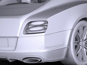 Bentley Continental GT Speed 2015 Lowpoly 3D Model