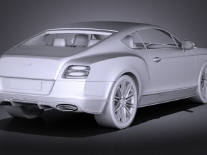Bentley Continental GT Speed 2015 Lowpoly 3Dモデル