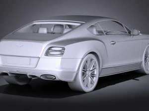 Bentley Continental GT Speed 2015 Lowpoly 3D Model