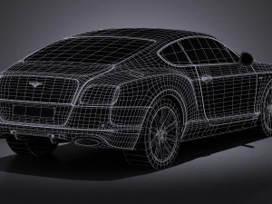 Bentley Continental GT Speed 2015 Lowpoly 3D Model