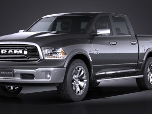 Dodge Ram 1500 Laramie Limited 2015 Lowpoly Modelo 3D