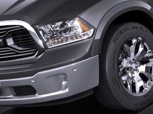 Dodge Ram 1500 Laramie Limited 2015 Lowpoly Modello 3D