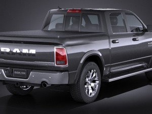 Dodge Ram 1500 Laramie Limited 2015 Lowpoly Modello 3D